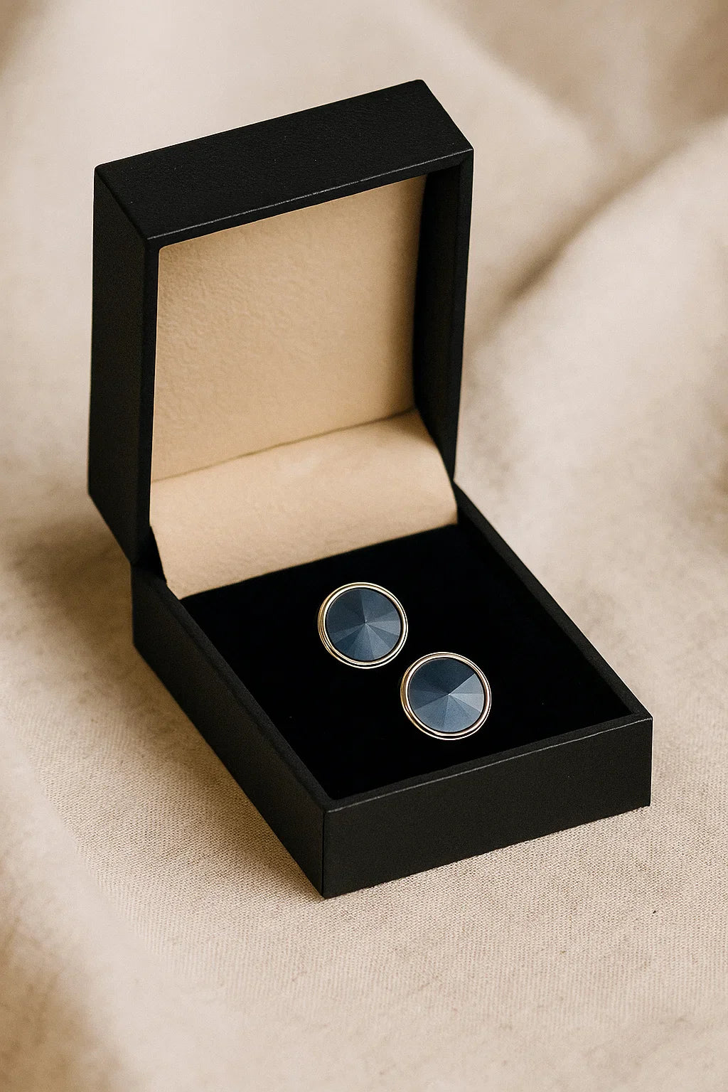 Jet Cufflinks Elegant design Cufflinks for men in jet Black Color