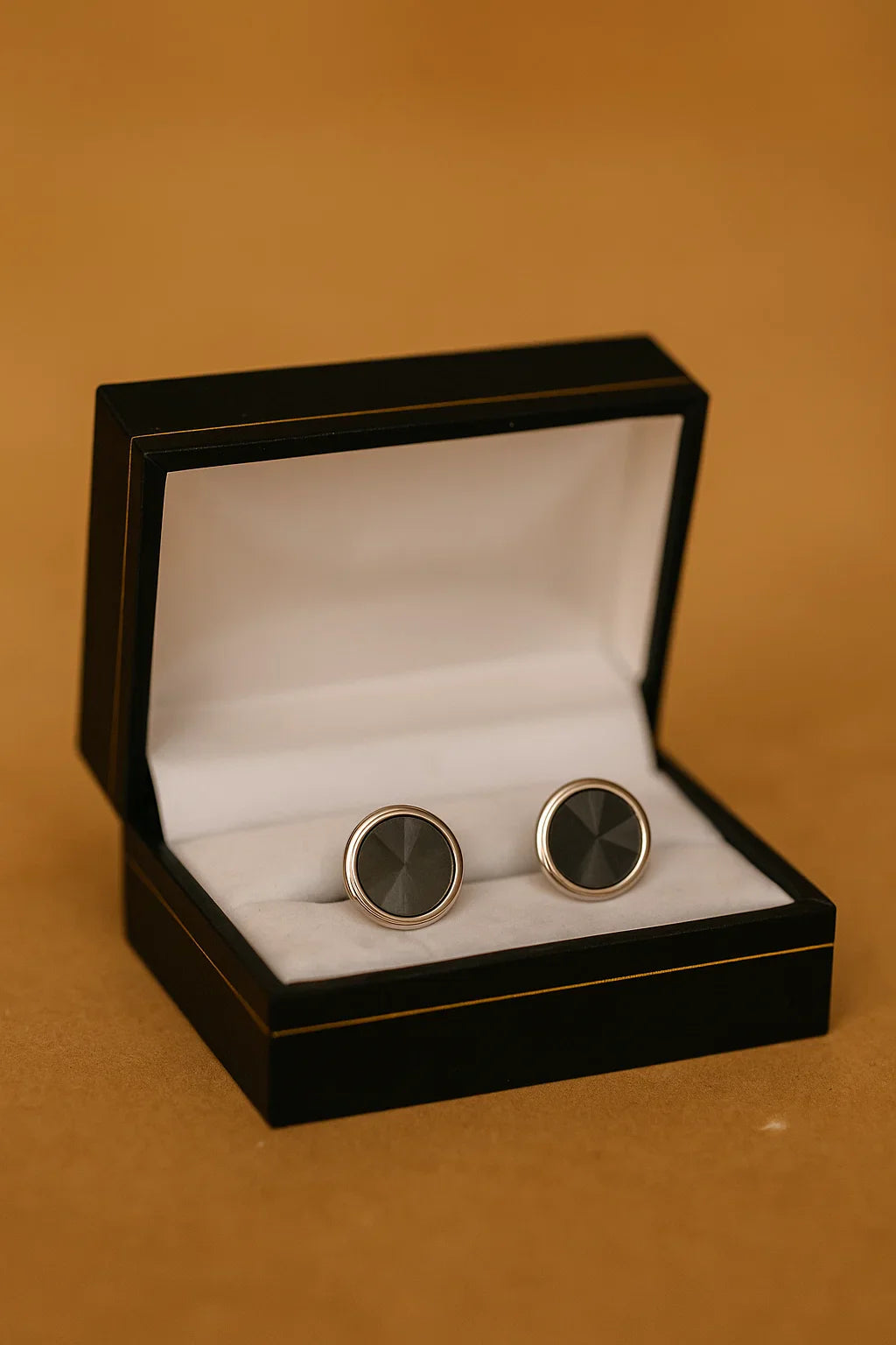 Jet Cufflinks Elegant design Cufflinks for men in jet Black Color