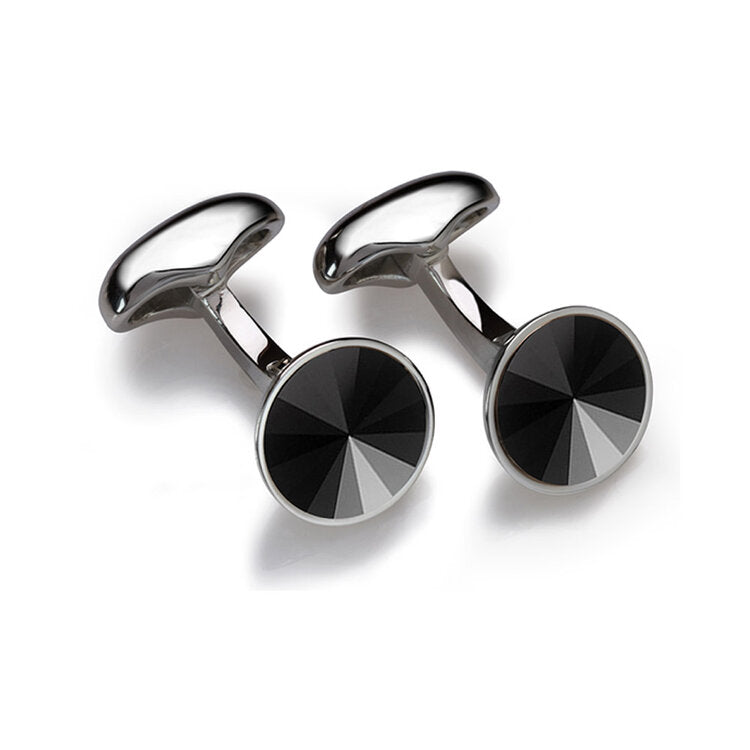 Jet Cufflinks Elegant design Cufflinks for men in jet Black Color