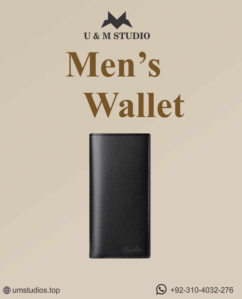 Half long leather Wallet