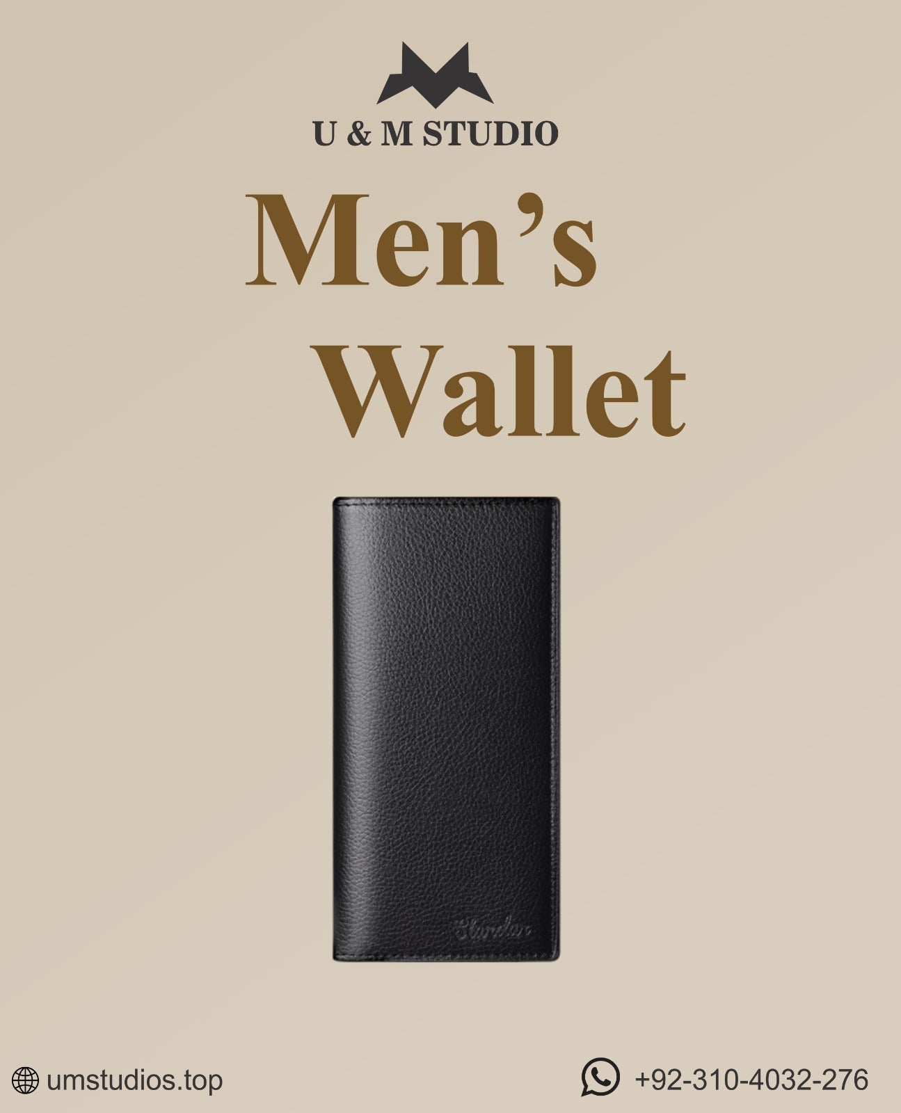 Half long leather Wallet