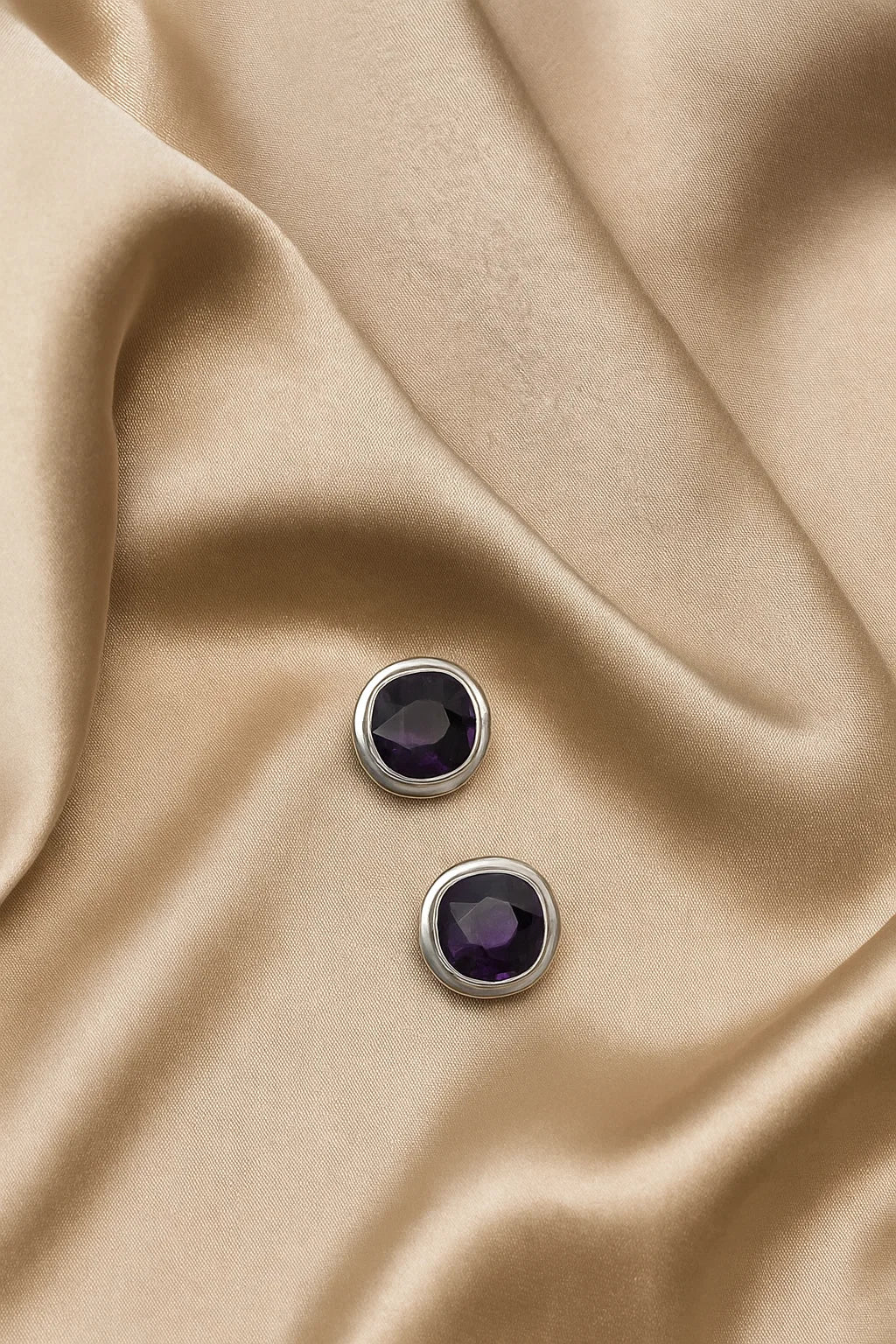 Purple Colour Cufflinks Formal Wear